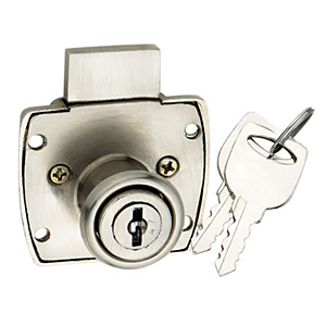 Multi-purpose lock for steel furniture